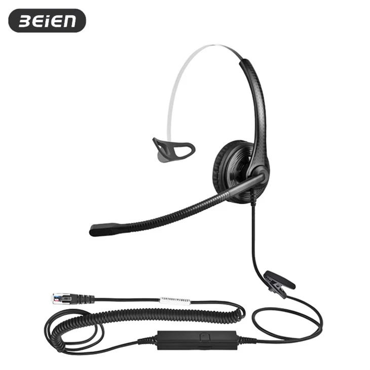 Mono Noise-Canceling RJ9 Office Headphones